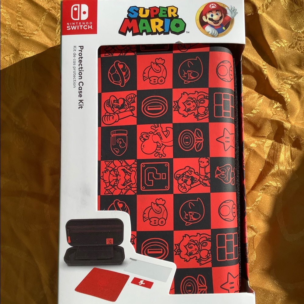 Protection Case Kit Switch Lite Mario Checkerboard - Picture 3 of 8